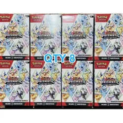 Lot of 8 - Pokemon Prismatic Evolutions Booster Bundles - Image 1