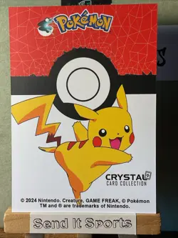 NM Pokemon Nintendo Crystal Card Collection Clefairy #035 Stained Glass Holo - Image 2