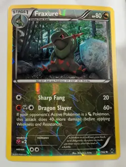 Fraxure 110/162 - XY Breakthrough Reverse Pokemon Holo Foil Rare Nice! - Image 1