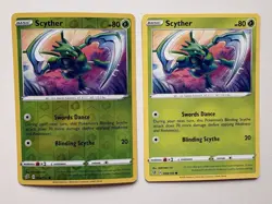 Scyther 004/192 Pokemon TCG SWSH Rebel Clash Reverse Holo Regular NM - Image 1