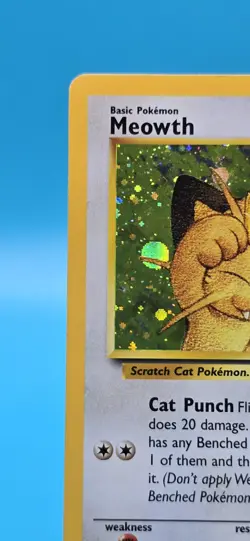 LP- Meowth Holo WotC Promo #10 Pokemon TCG Game Boy Color Vintage - Image 2