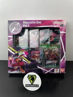One Piece Card Game Illustration Box Vol 4. (4 Boosters / New Factory Sealed) - Image 1