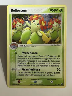 Bellossom 3/115 Italian Holo Swirl Rare Pokemon Card EX Unseen Forces 2006 NM - Image 1