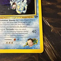 Pokemon Giovanni's Gyarados Holo Rare Gym Challenge 5/132 Wizards 2000 - Image 4