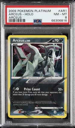 2009 POKEMON PLATINUM ARCEUS #AR1 ARCEUS-HOLO PSA 8 - Image 1