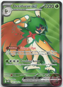 Decidueye ex 100/088 Ultra Rare Perfect Order Pokemon Near Mint - Image 1