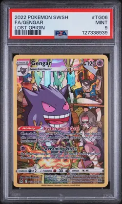 Pokemon Gengar TCG Lost Origin TG06/TG30 PSA 9 Mint - Image 1