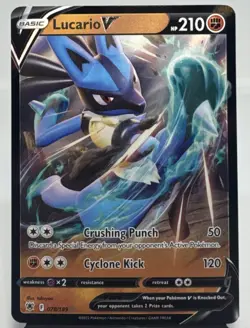 Pokemon TCG Lucario V 078/189 Swsh10: Astral Radiance Ultra Rare (Full Art) Holo - Image 1