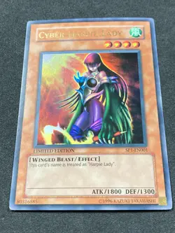 Yu-Gi-Oh! LIMITED EDITION Cyber Harpie Lady #SP1-EN001 Moderate Play - Image 1