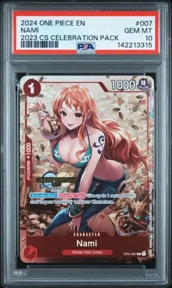 2024 One Piece EN 2023 CS Celebration Pack #007 Nami PSA 10 GEM MINT - Image 1