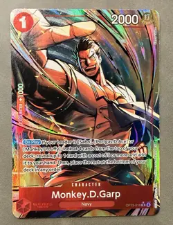 Monkey.D.Garp (Alternate Art) OP13-016 Carrying On His Will English NM One Piece - Image 1