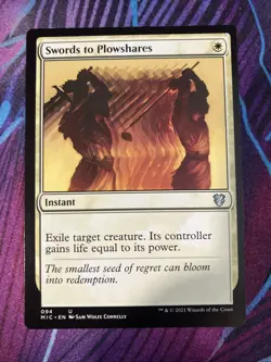 Swords to Plowshares (NM) Commander: Innistrad: Midnight Hunt - MTG - Image 1