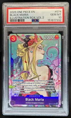 2025 One Piece The Best Vol. 2 Black Maria Promo #OP08-074 PSA 10 GEM MINT - Image 1