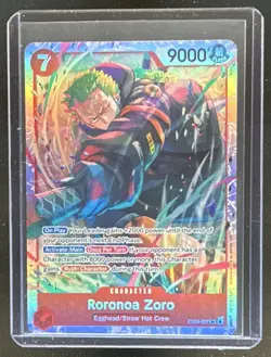 2026 One Piece Adventure on Kami's Island Roronoa Zoro Super Rare #EB04-007 - Image 1