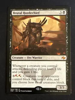 1x Brutal Hordechief (064) Fate Reforged LP MTG Magic the Gathering x1 MKE - Image 1