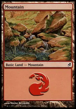 Mountain (296) -Foil Light Play MTG Lorwyn - Image 1