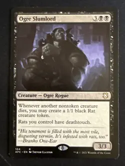 1x Ogre Slumlord (104) Adventures in the Forgotten Realms Commander LP MTG - Image 1