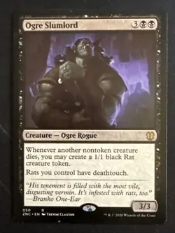 1x Ogre Slumlord (050) Commander: Zendikar Rising LP MTG Magic x1 MKE - Image 1