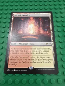 1x Sacred Foundry MTG Secret Lair Lightly Played X1 131 Dual Land Rare Shock 1 - Image 1