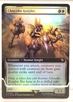 1x Chocobo Knights, Extended Art Foil, MTG NM - Image 1