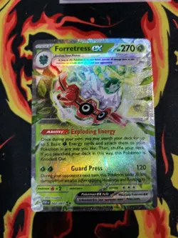 Forretress ex - Paldea Fates PAF 002/091 Pokemon TCG Card - Image 1