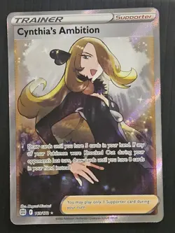 Pokemon Cynthia's Ambition Brilliant Stars Full Art Ultra Rare Card 169/172 - Image 1