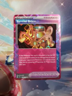 Survival Brace 164/167 Twilight Masquerade Ace Spec Pokemon Trainer Card NM - Image 1