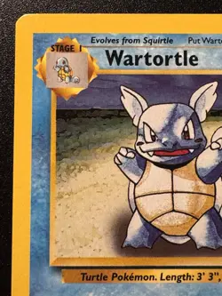 Gold W Wartortle 63/130 Base Set 2 WoTC Magazine Promo Pokemon Card Rare LP - Image 3