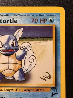 Gold W Wartortle 63/130 Base Set 2 WoTC Magazine Promo Pokemon Card Rare LP - Image 4