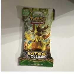 Pokemon Fates Collide Booster Pack 10 Cards Alakazam English Trading Card Game - Image 1