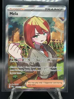 Mela Pokemon Prismatic Evolutions 140/131 Full Art Ultra Rare NM Tcg card game - Image 1