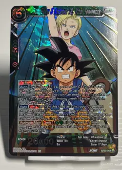 Dragon Ball Super Card BT20-064 SR Son Goku & Android 18, Vital Teamwork - Image 1