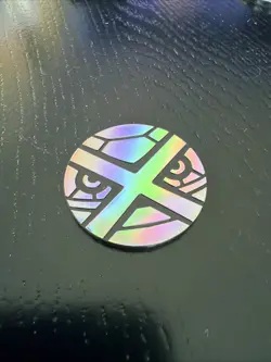 Metagross Silver Mirror Metallic Pokemon Card TCG Flip Coin - Image 1