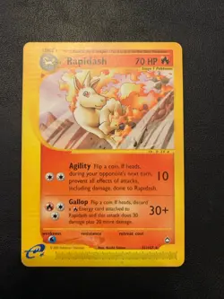 Pokemon TCG Rapidash Card 31/147 Aquapolis Rare Non-Holo - Image 1