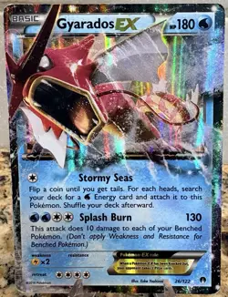 Pokemon TCG XY Breakpoint Gyarados EX Ultra Rare Holo Card 26/122 - Image 1