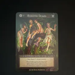 Sorcery Contested Realm SAMPLE Card - Alvalinne Dryads - Pre Alpha - Image 1
