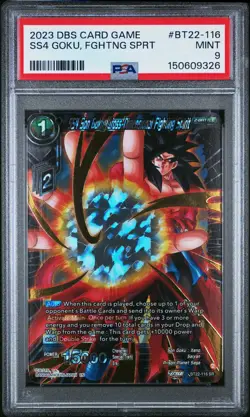 2023 DRAGON BALL SUPER CARD SON GOKU CROSS-DIMENSIONAL FIGHTING SPIRIT PSA 9 - Image 1