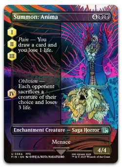 Summon: Anima (Borderless) #364 (Foil) (NM) Final Fantasy FIN Magic MTG - Image 1