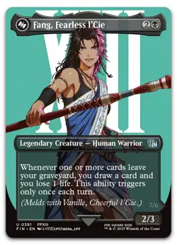 Fang, Fearless l'Cie (Borderless) #381 (NM) Final Fantasy FIN Magic MTG - Image 1