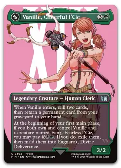 Vanille, Cheerful l'Cie (Borderless) #392 (NM) Final Fantasy FIN Magic MTG - Image 1