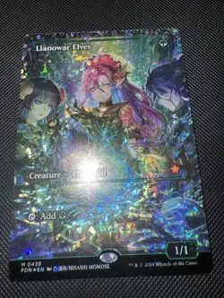 Llanowar Elves Showcase (Fracture Foil) Foundations (FDN) MTG 0439 Mythic - Image 2