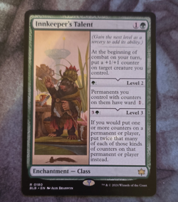 Wizards of the Coast Innkeeper's Talent Rare Enchantment Bloomburrow Green 2024 - Image 1