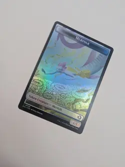 MTG - Merfolk 0008/Worm 0009 Token (Foil) - Lorwyn Eclipsed NM/M Condition - Image 2