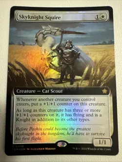 Skyknight Squire Extended (NM Foil) FDN-0448 Rare MTG - Image 1