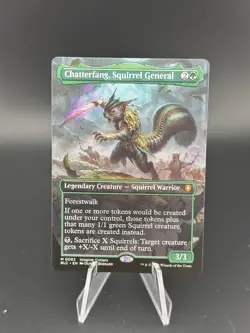 Chatterfang, Squirrel General (Borderless) Bloomburrow Regular 0082 - Image 1