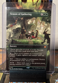 Season of Gathering (Borderless) Bloomburrow Regular MTG - Image 1