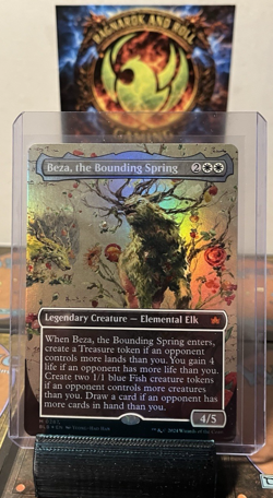 Beza, the Bounding Spring (Borderless) Bloomburrow Foil - Image 1