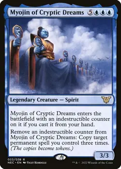 Myojin of Cryptic Dreams Foil - Neon Dynasty Commander MTG-LP - Image 1