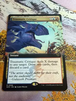 Traumatic Critique (Extended Art) R Secrets of Strixhaven 358 NM Magic - Image 5