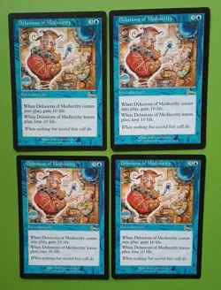 Magic the Gathering MTG Urza's Legacy DELUSIONS OF MEDIOCRITY X 4 LP/EX RARE! - Image 2